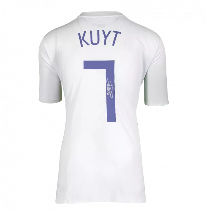 Dirk Kuyt Back Signed Netherlands 2006-07 Away Shirt In Classic Frame