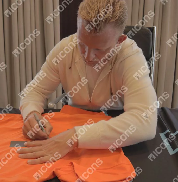 Dirk Kuyt Back Signed Netherlands 2006-08 Home Shirt