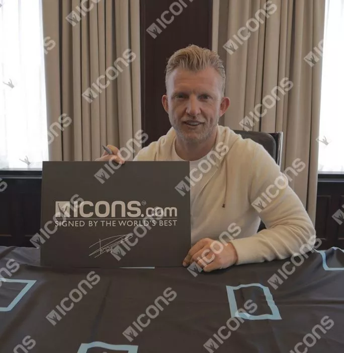 Dirk Kuyt Back Signed Netherlands 2012-13 Home Shirt In Classic Frame