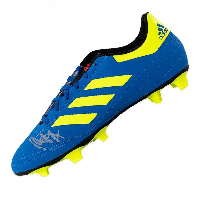 Duncan Ferguson Signed Blue and Yellow Adidas Boot