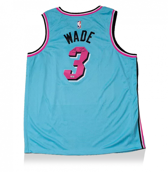 Dwyane Wade Back Signed Miami Heat Jersey: Vice Wave Special Edition
