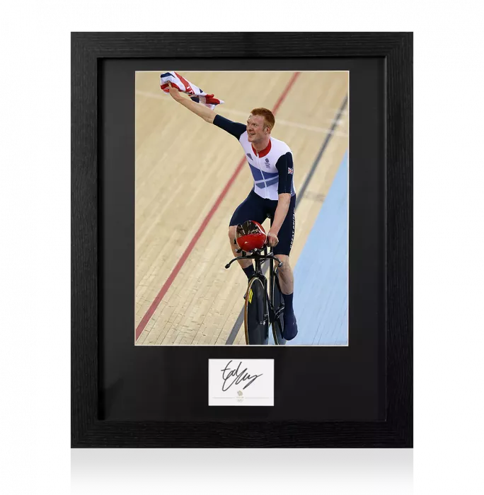 Ed Clancy Signed Team GB Card And Photo Frame: Option 1