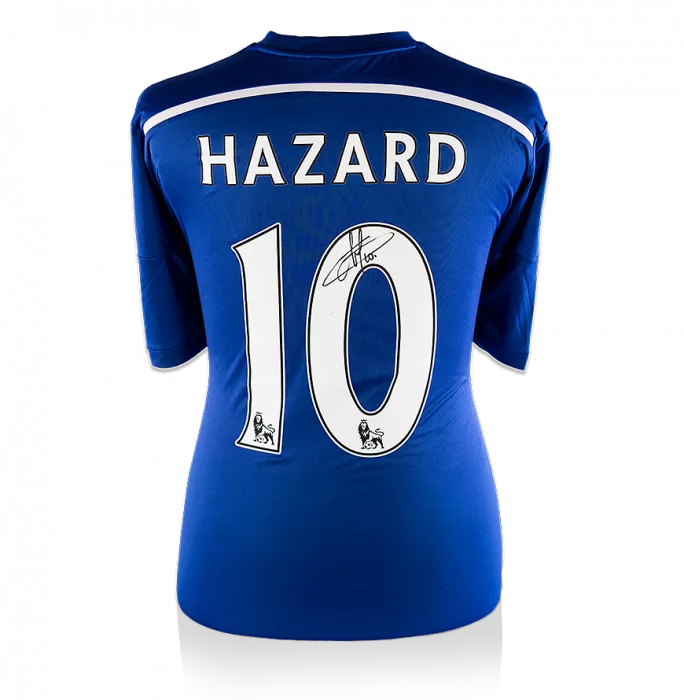Eden Hazard Back Signed Chelsea 2014-15 Home Shirt
