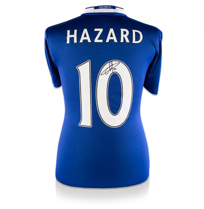 Eden Hazard Back Signed Chelsea 2016-17 Home Shirt