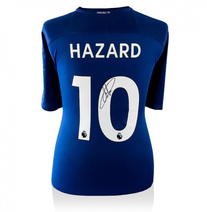 Eden Hazard Back Signed Chelsea 2017-18 Home Shirt