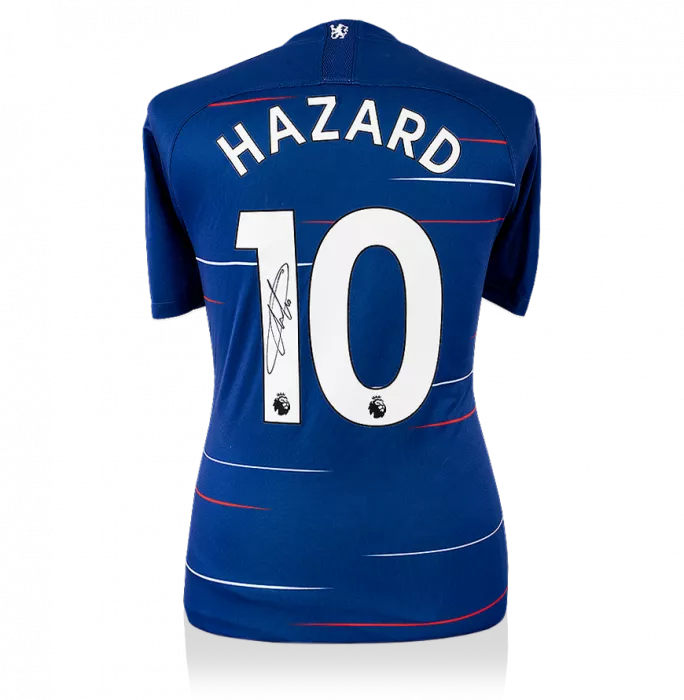 Eden Hazard Back Signed Chelsea 2018-19 Home Shirt