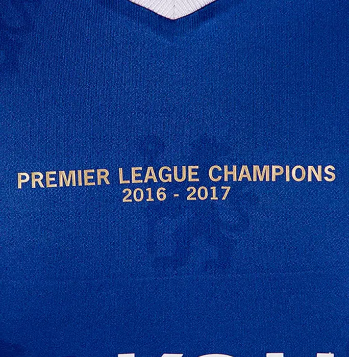 Eden Hazard Front Signed Chelsea 2016-17 Home Shirt In Classic Frame: Premier League Champions Edition