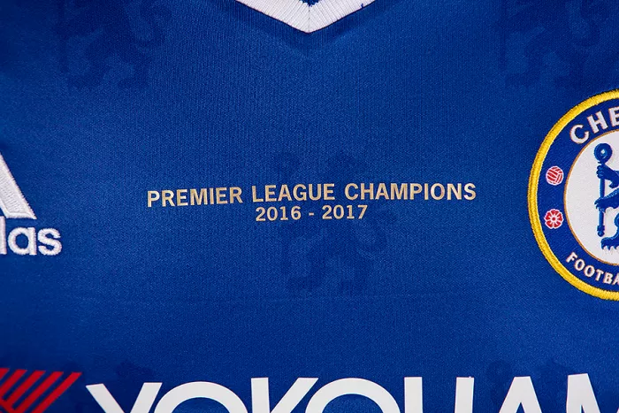 Eden Hazard Front Signed Chelsea 2016-17 Home Shirt: Premier League Champions Edition