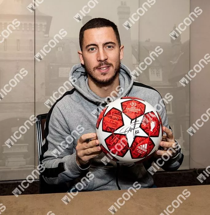Eden Hazard Signed 2018-19 UEFA Champions League Football