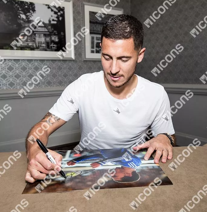 Eden Hazard Signed Chelsea Photo: Goal Vs Hull City