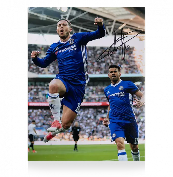 Eden Hazard Signed Chelsea Photo: Goal vs Tottenham Hotspur