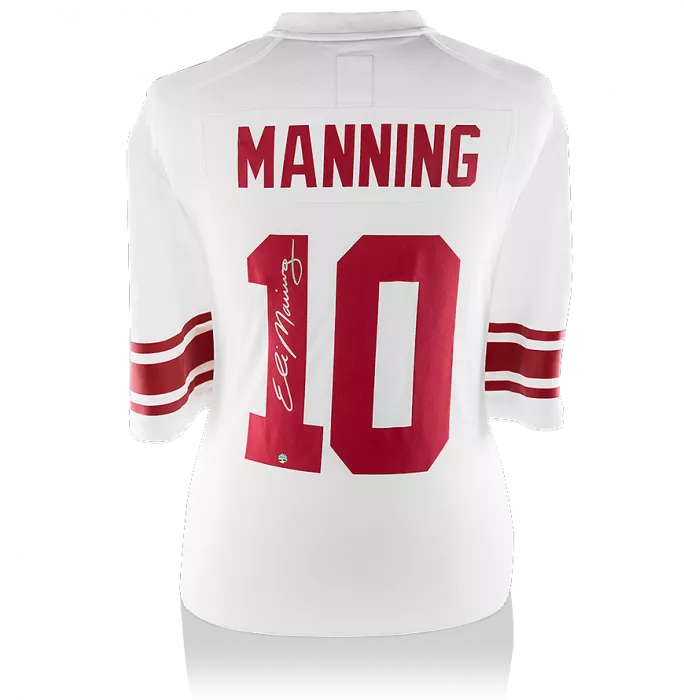 Eli Manning Back Signed New York Giants Road Jersey