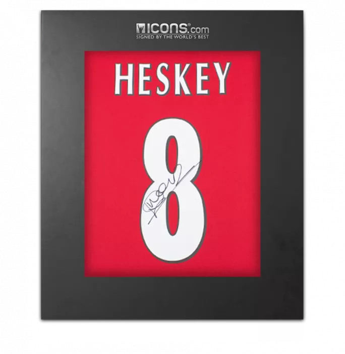 Emile Heskey Back Signed Liverpool 2000-02 Home Shirt In Deluxe Packaging