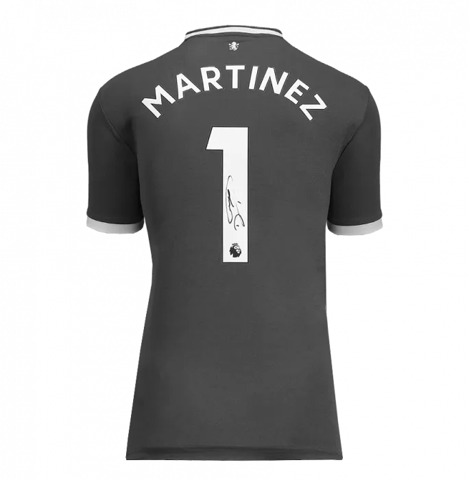 Emiliano Martinez Back Signed Aston Villa 2022-23 Home Goalkeeper Shirt