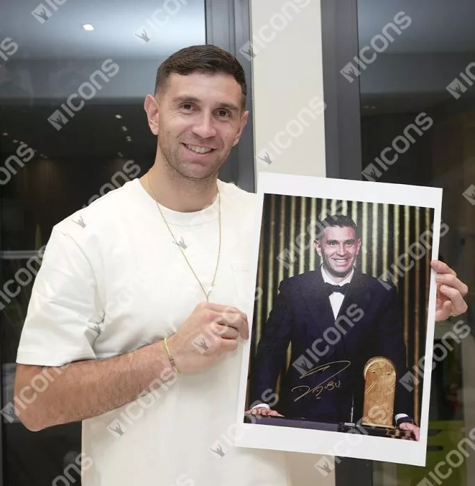 Emiliano Martinez Official Ballon D'Or™ Signed And Framed Photo: 2024 Yachine Trophy Winner