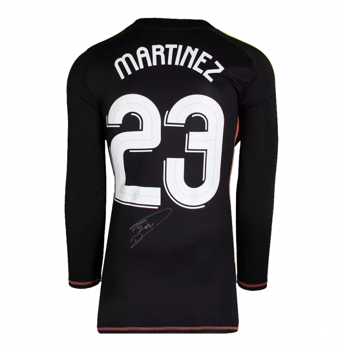 Emiliano Martinez Official UEFA Champions League Back Signed And Hero Framed Aston Villa 2024-25 Goalkeeper Shirt