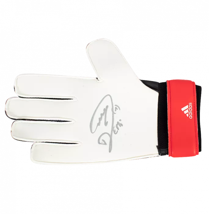 Emiliano Martinez Signed Adidas Glove Signed In Silver