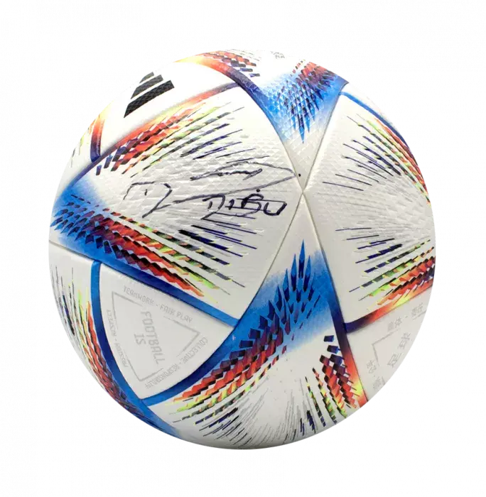 Emiliano Martinez Signed Adidas Rihla Pro Football In Acrylic Case