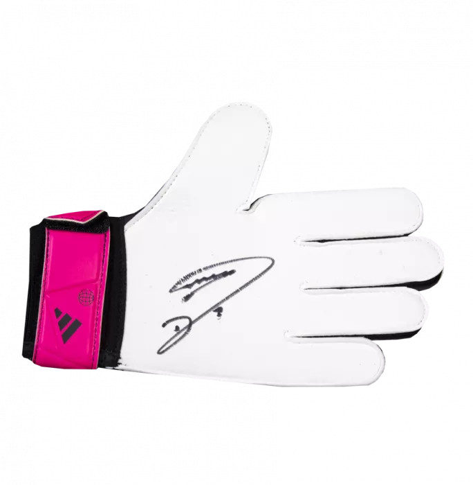 Emiliano Martinez Signed Black & Pink Adidas Goalkeeper Glove