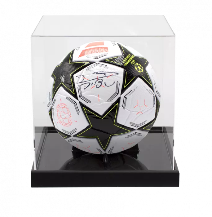 Emiliano Martinez Signed UEFA Champions League Football In Acrylic Case