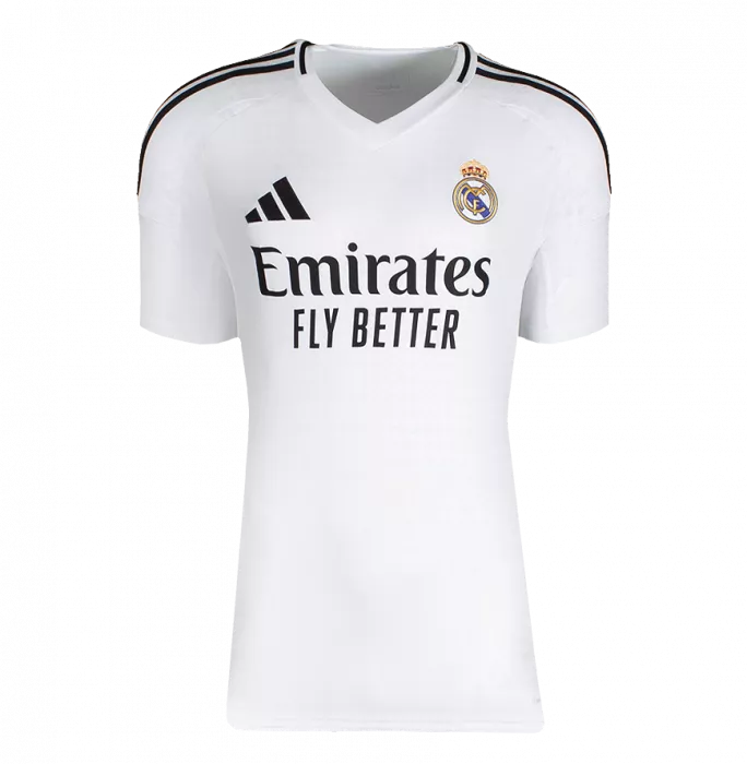 Endrick Official UEFA Champions League Back Signed And Framed Real Madrid CF 2024-25 Home Shirt