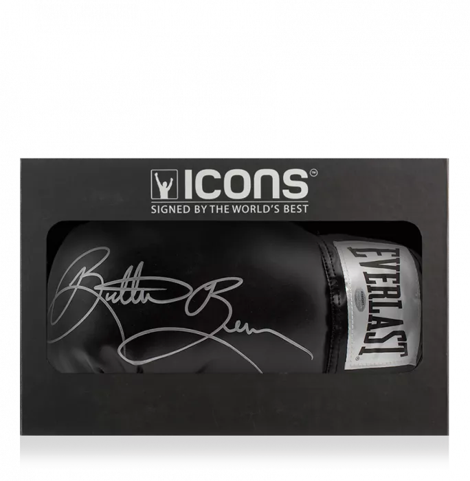 Eric 'Butterbean' Esch Signed Everlast Black Boxing Glove In Deluxe Packaging