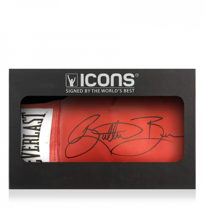Eric 'Butterbean' Esch Signed Everlast Red Boxing Glove In Deluxe Packaging