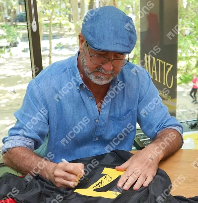 Eric Cantona Back Signed Manchester United 1993-95 Away Shirt