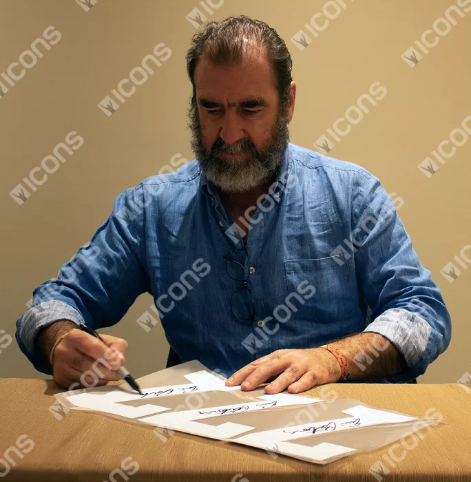 Eric Cantona Back Signed Manchester United 1994 Home Shirt: FA Cup Final Special Edition