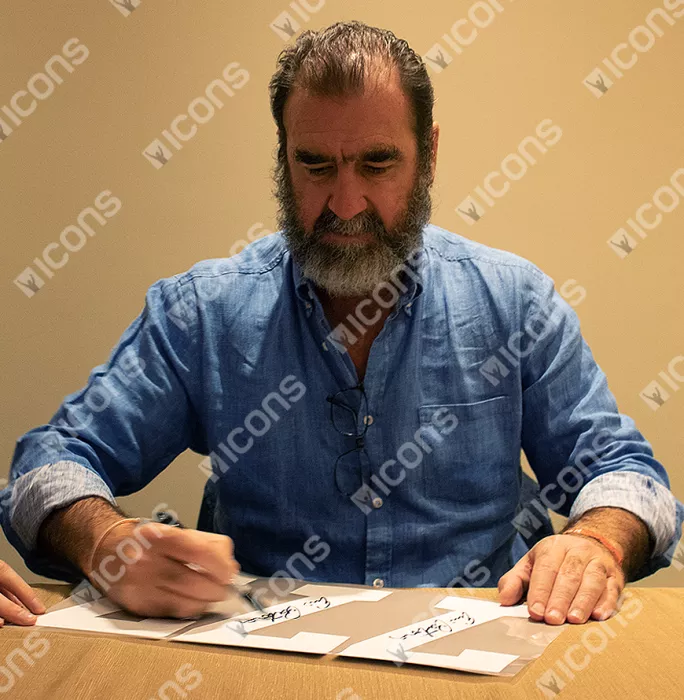 Eric Cantona Back Signed Manchester United 1994 Home Shirt: FA Cup Final Special Edition