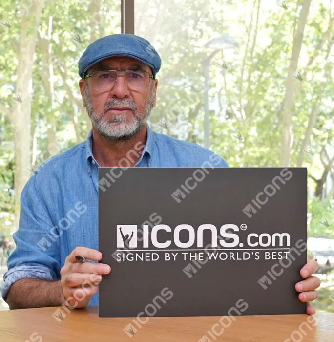 Eric Cantona Back Signed Manchester United Modern Shirt In Hero Frame: Option 1