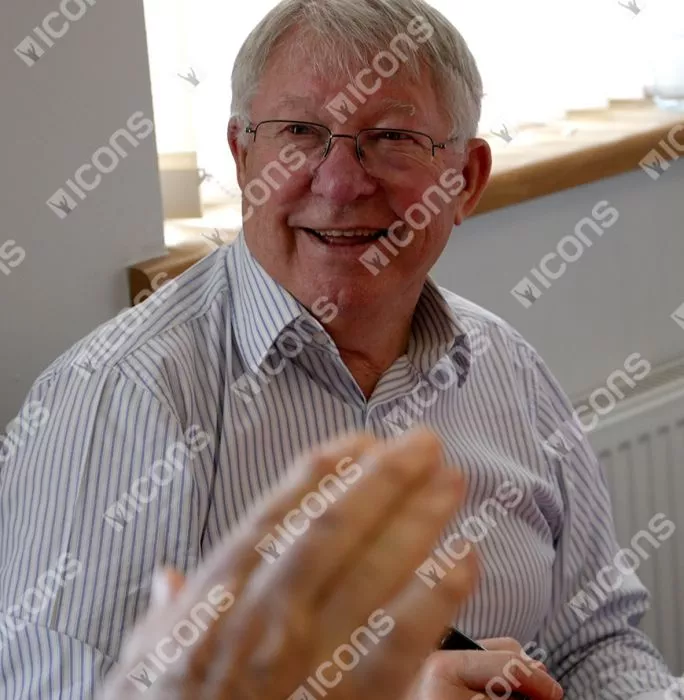 Eric Cantona Dual Signed Photo 1996 Double Season With Sir Alex Ferguson In Premium Photo Frame