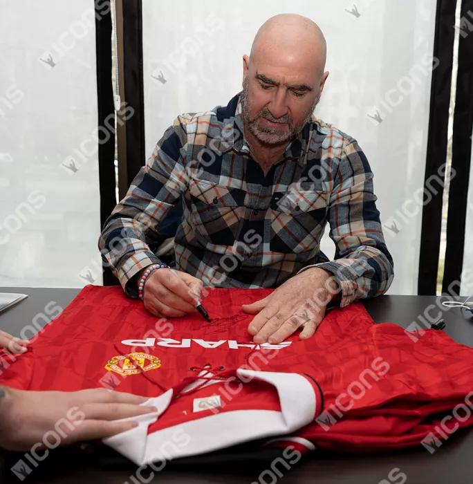 Eric Cantona Front Signed Manchester United 1994 Home Shirt
