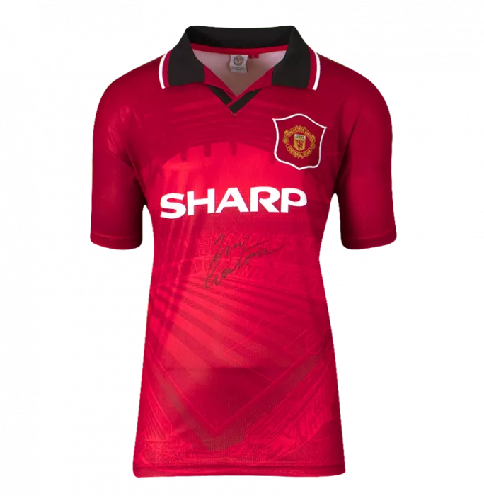 Eric Cantona Front Signed Manchester United 1996-97 Home Shirt
