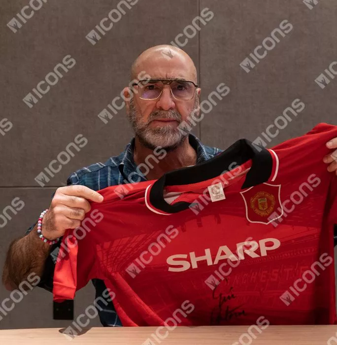 Eric Cantona Front Signed Manchester United 1996 Home Shirt
