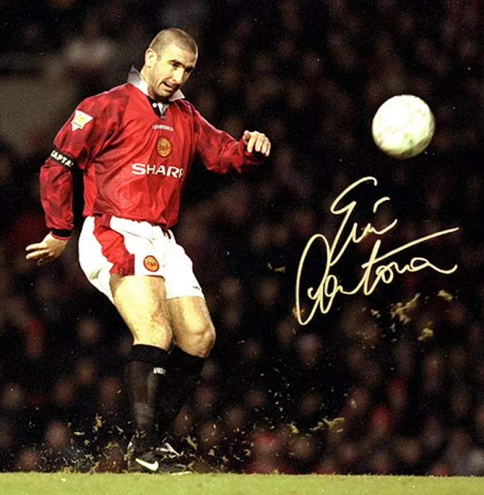 Eric Cantona Signed And Framed Manchester United Photo: Iconic Chip Goal Vs Sunderland