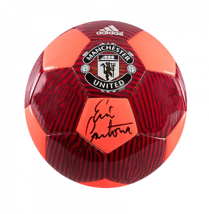 Eric Cantona Signed Manchester United Football