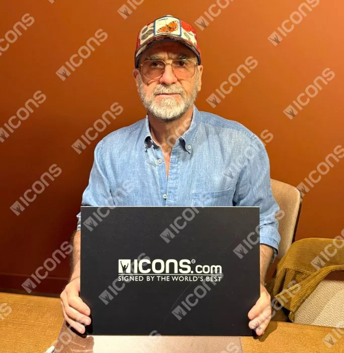 Eric Cantona Signed Manchester United Football In Acrylic Case