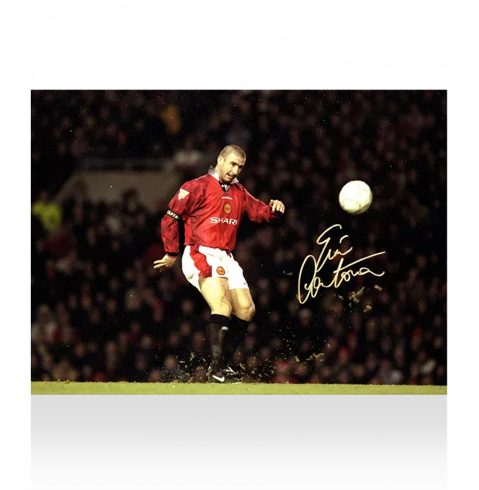 Eric Cantona Signed Manchester United Photo: Iconic Chip Goal vs Sunderland