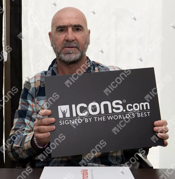 Eric Cantona Signed Manchester United Photo: The King