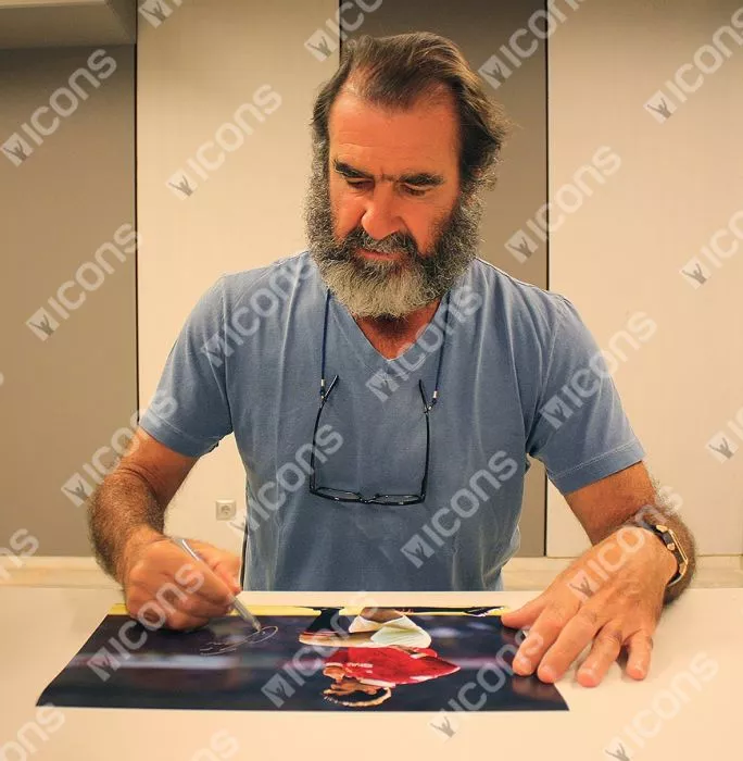 Eric Cantona Signed Manchester United Photo: The King Of Manchester
