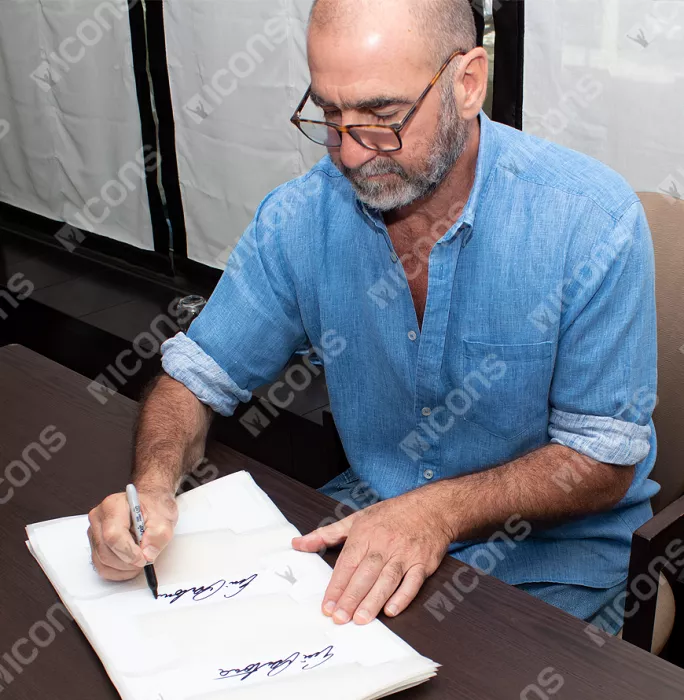 Eric Cantona Signed Manchester United Shirt With Fan Style Number In Classic Frame