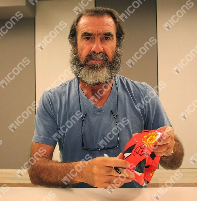 Eric Cantona Signed Mini Manchester United Football