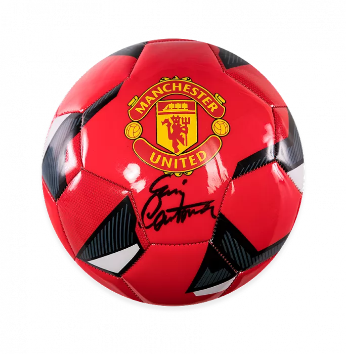 Eric Cantona Signed Mini Manchester United Football