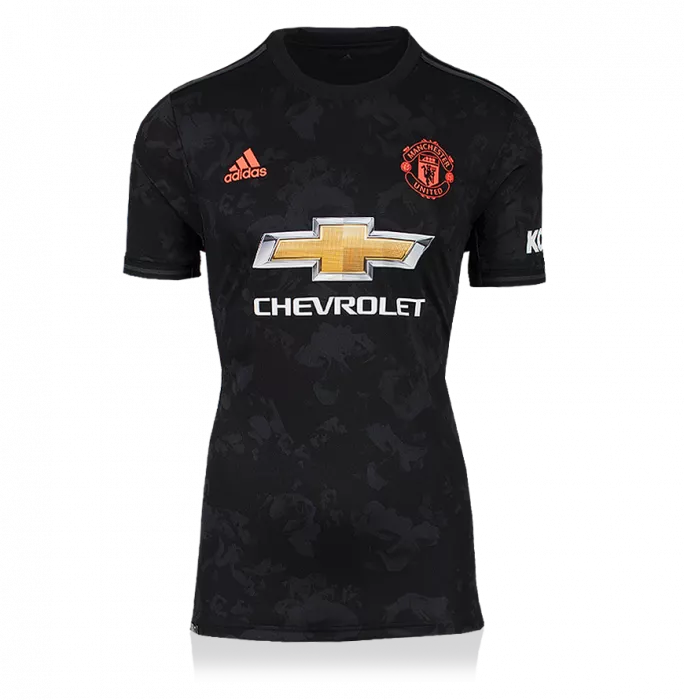 Eric Cantona Signed Modern Manchester United Third Shirt With Fan Style Numbers