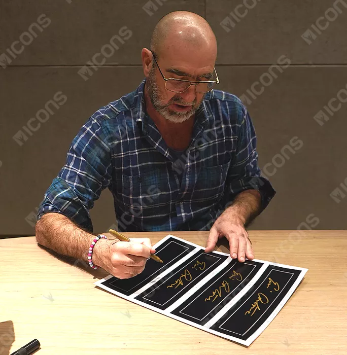 Eric Cantona Signed Plaque And Photo Frame: 1992-93 Premier League Winner