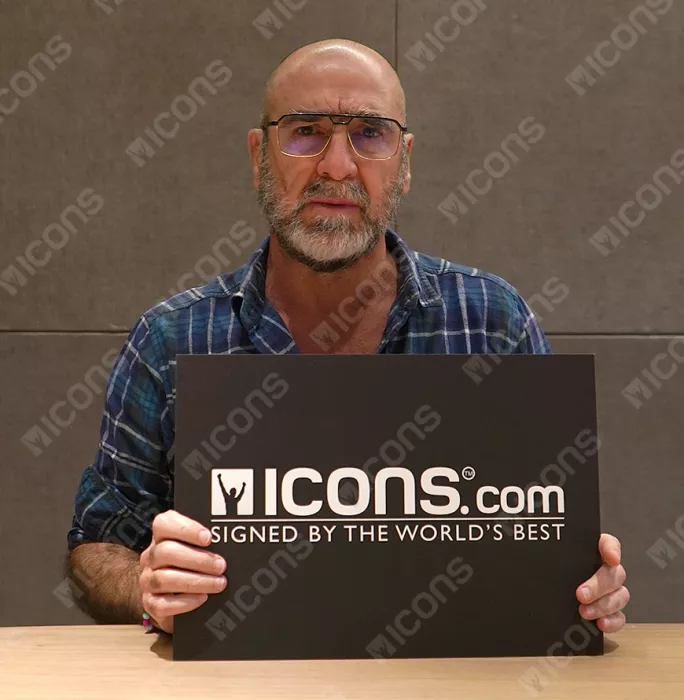 Eric Cantona Signed Plaque And Photo Frame: Manchester United Icon