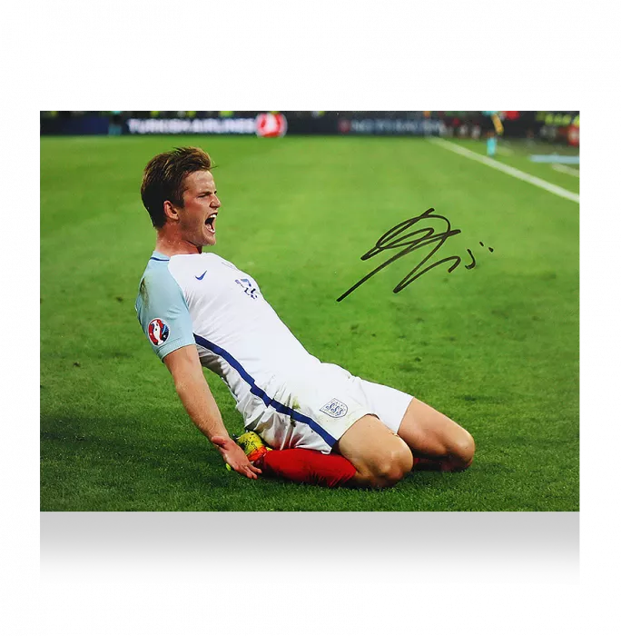 Eric Dier Signed England Photo In Premium Photo Frame: UEFA EURO 2016 Goal Vs Russia