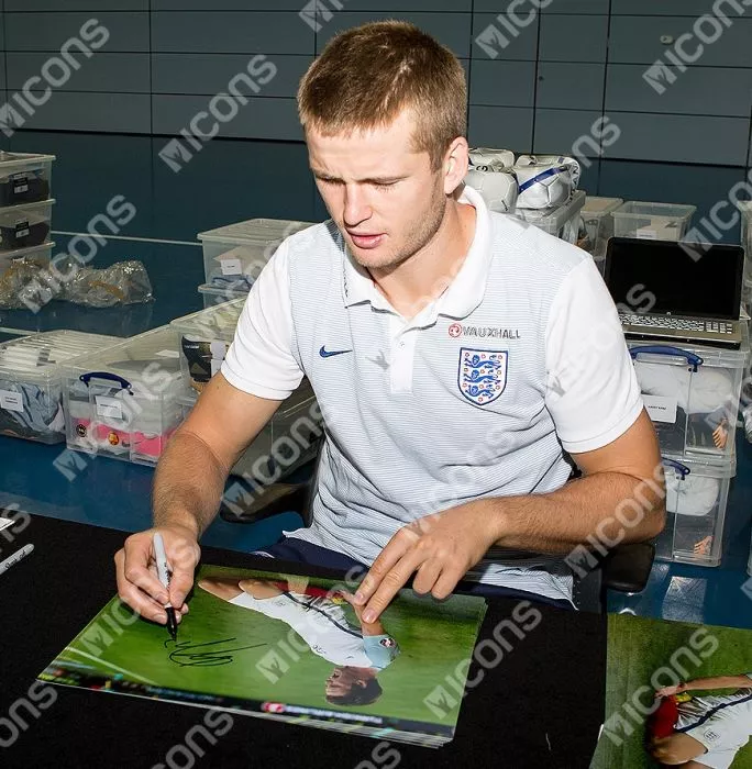 Eric Dier Signed England Photo In Premium Photo Frame: UEFA EURO 2016 Goal Vs Russia