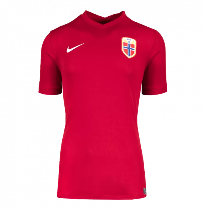 Erling Haaland Back Signed Norway 2020-21 Home Shirt